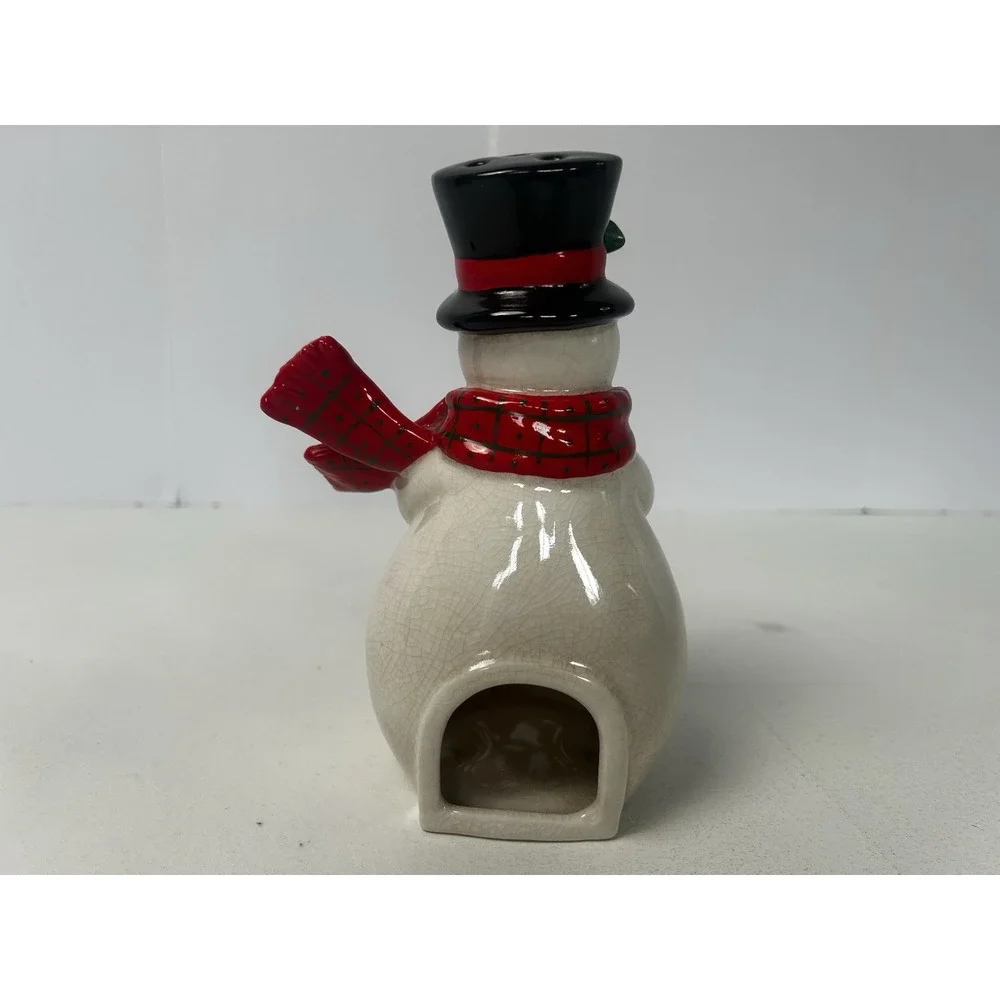 RETIRED DEPARTMENT 56 SNOWMAN TEALIGHT CANDLE HOLDER‎ 7